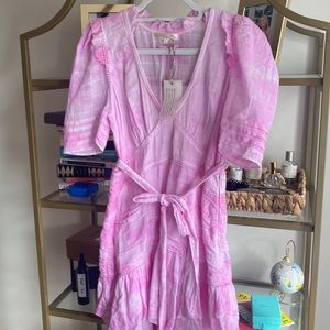 LoveShackFancy Arlo Pink Dress